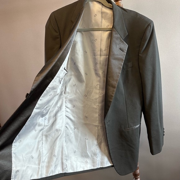 Vtg Christian Dior Monsieur Tuxedo Blazer Jacket Mens Size 37 L - Picture 4 of 10